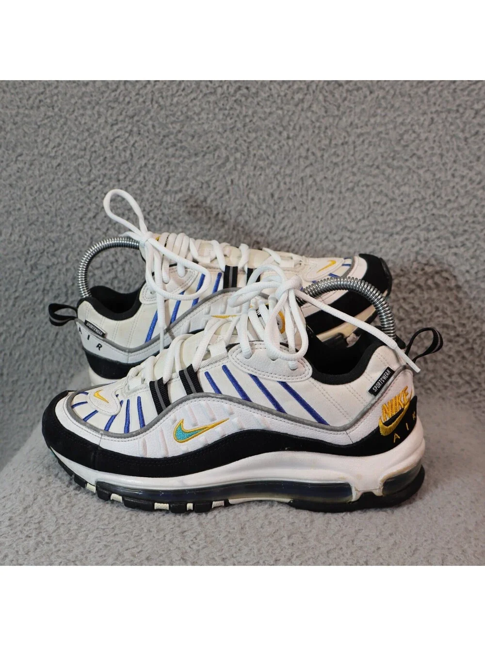 Nike Air Max 98 Premium White Nebula CI1901-102 Women sz 6.5